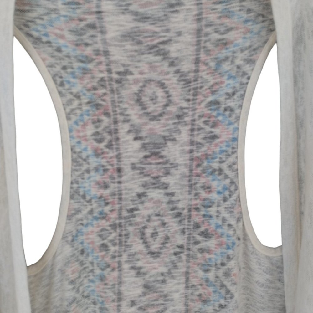 Anthropologie Penelope Project Long Open Cardigan/Ruana/Sleeveless Duster- Boho - Picture 7 of 8